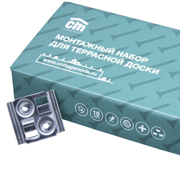 Монтажный набор для террасной доски из дпк CM Decking купить в Симферополe