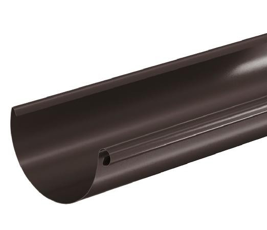 Водосток Aquasistem, система 150/100 - Водосточный желоб 3.00м RR 32 Тёмно Коричневый купить в Симферополe
