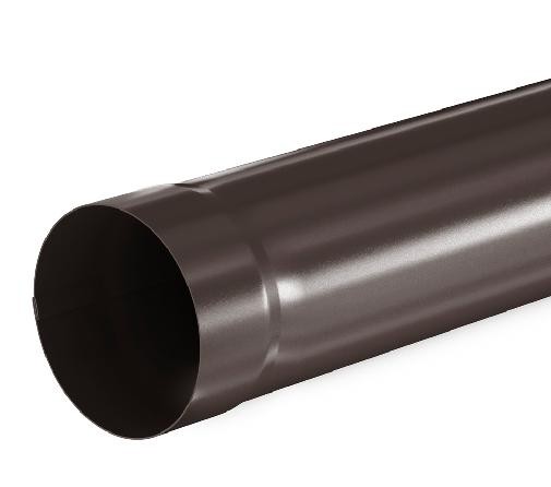 Водосток Aquasistem, система 125x90 - Труба водосточная 3.00м RR 32 Тёмно Коричневый купить в Симферополe