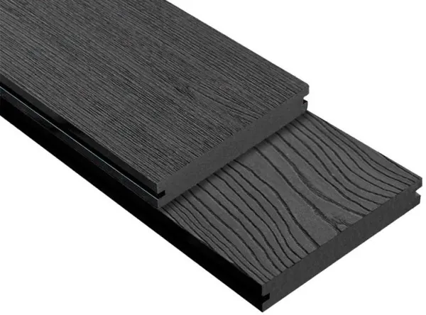 Террасная доска ДПК Outdoor 3D полнотелая STORM/OCEAN BLACK черная купить в Симферополe