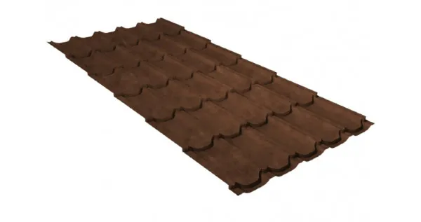 Металлочерепица квинта плюс 0,45 Safari Twincolor Brown купить в Симферополe