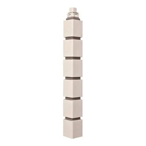 Фасадная панель Наружный угол кирпич клинкерный (белый), 0,45 х 0,16м купить в Симферополe