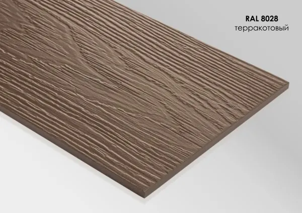 Фиброцементный сайдинг Fibra Plank Терракотовый / RAL 8028 купить в Симферополe