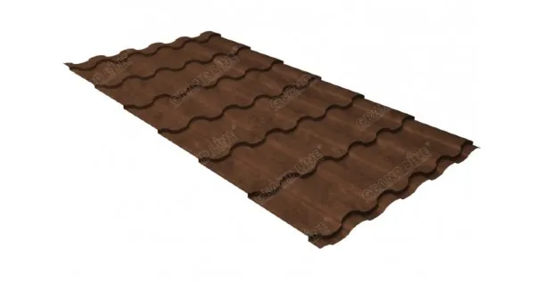 Металлочерепица кредо GL 0,5 Safari Twincolor Brown купить в Симферополe