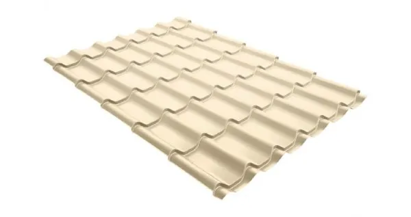 Металлочерепица классик 0,5 Satin RAL 1015 светлая слоновая кость купить в Симферополe