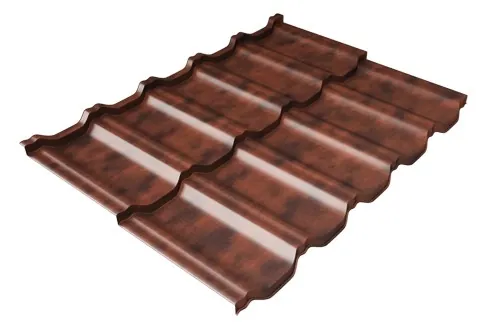 Металлочерепица модульная Квинта Uno Grand Line c 3D резом 0,45 Safari Twincolor Brown купить в Симферополe
