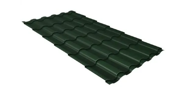 Металлочерепица кредо GL 0,5 Velur20 RAL 6020 хромовая зелень купить в Симферополe