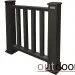 Ограждение из ДПК Outdoor Классик 3D STORM чёрный купить в Симферополe