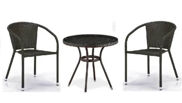 Комплект плетеной мебели AFINA из иск. ротанга Асоль-7 T282ANT/Y137C-W53 Brown 2Pcs купить в Симферополe