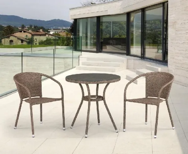 Комплект плетеной мебели AFINA из иск. ротанга T282ANT/Y137C-W56 Light Brown 2Pcs купить в Симферополe