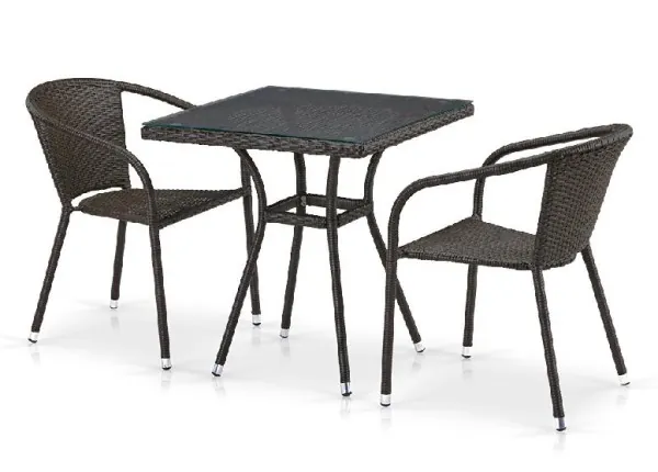 Комплект плетеной мебели AFINA из иск. ротанга T282BNT/Y137C-W53 Brown 2Pcs купить в Симферополe