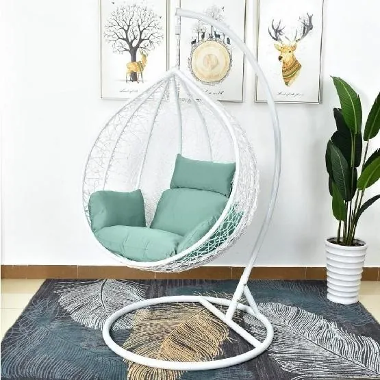 Кресло Подвесное из искусственного ротанга AFM-168A-L White/Green купить в Симферополe