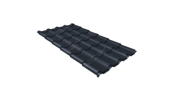 Металлочерепица камея 0,5 Satin RAL 7024 мокрый асфальт купить в Симферополe