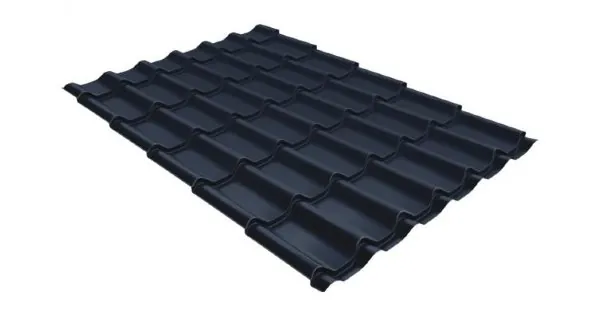 Металлочерепица классик 0,5 Satin RAL 7024 мокрый асфальт купить в Симферополe