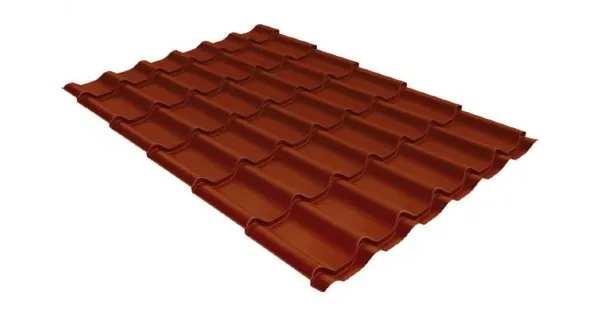 Металлочерепица классик 0,5 Satin RAL 8004 терракота купить в Симферополe
