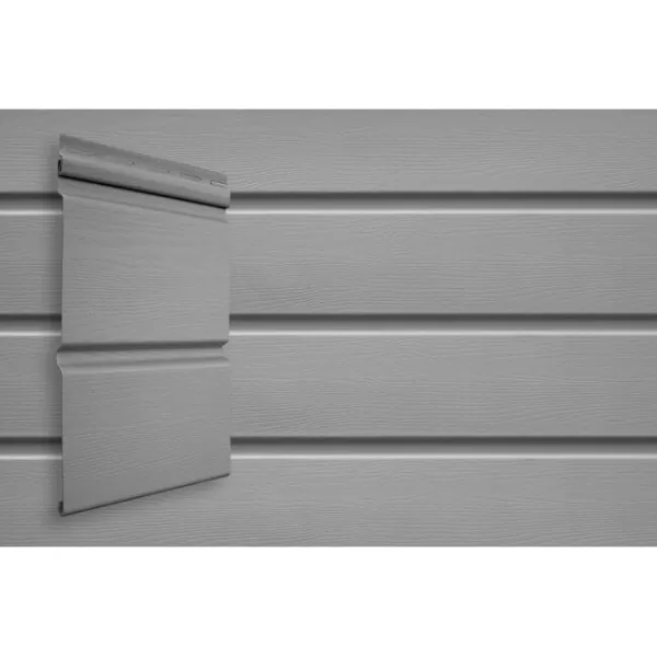 Виниловый сайдинг Grand Line Double-Брус Серый купить в Симферополe