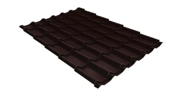 Металлочерепица классик 0,5 Satin RAL 8017 шоколад купить в Симферополe
