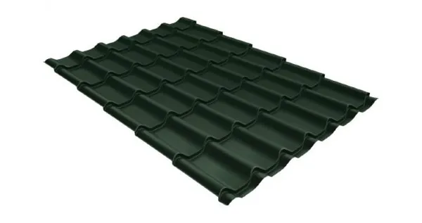 Металлочерепица классик 0,5 Satin RR 11 темно-зеленый купить в Симферополe