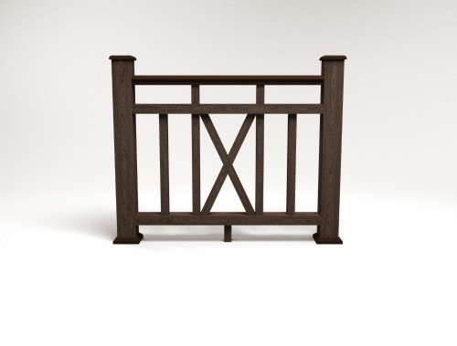 Ограждение из ДПК FG6 венге купить в Симферополe