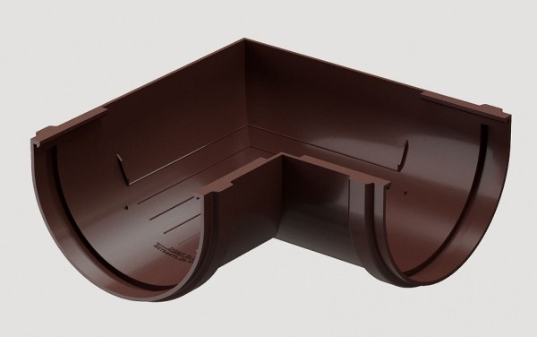 Угловой элемент 90˚ПВХ Docke STANDART Тёмно-коричневый купить в Симферополe