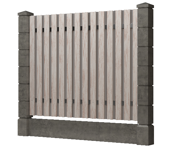 Заборная доска GRINDERDECO, ДПК, тиснение "дуб" Выбеленный дуб купить в Симферополe