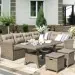 Комплект мебели AFINA плетеной из иск. ротанга AFM-307B Beige купить в Симферополe