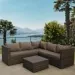 Комплект мебели AFINA плетеной из иск. ротанга YR825A Brown/Beige купить в Симферополe