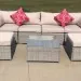 Диван-Трансформер AFINA модульный плетеный из иск. ротанга YR822BgB Grey/Beige купить в Симферополe
