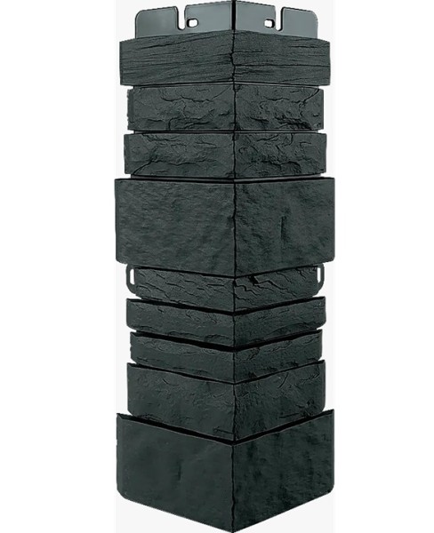 Угол наружный Альта-Профиль Скалистый камень ЭКО Графит купить в Симферополe