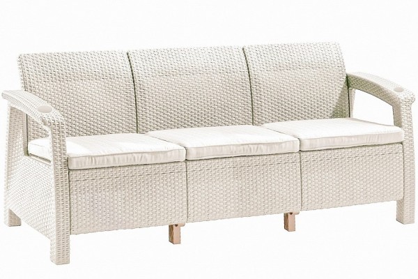 Трёхместный диван  Yalta Sofa 3 Seat белый купить в Симферополe