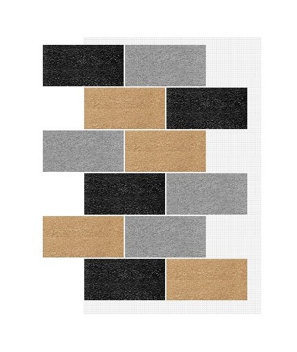 Фасадная система АМК Блок 400х190 мм (Нестандартный микс на армирующей сетке) купить в Симферополe