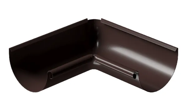 Угол внутренний 90° D125 Döcke STAL PREMIUM Шоколад, (RAL 8019) купить в Симферополe