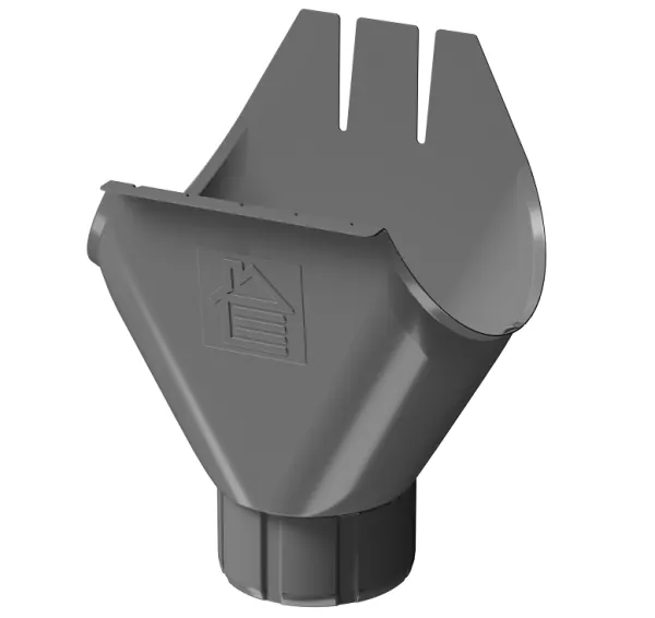 Воронка желоба D125 Döcke STAL PREMIUM Графит, (RAL 7024) купить в Симферополe