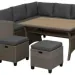 Комплект мебели AFINA плетеной из иск. ротанга AFM-307G-Grey купить в Симферополe