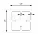 Столб SEQUOIA Evolution 3D WOOD BLACK купить в Симферополe