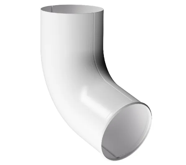 Отвод трубы D90 Döcke STAL PREMIUM Пломбир, (RAL 9010) купить в Симферополe