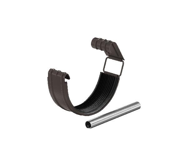 Водосток Aquasistem, система 125x90 - Соединитель желоба в комплекте RR 32 Тёмно-Коричневый купить в Симферополe