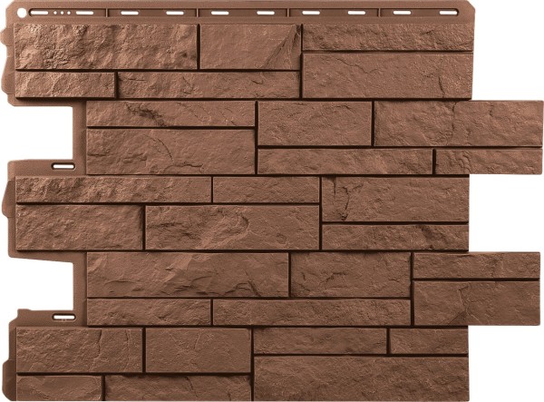 Фасадная панель Альта-Профиль Шотландия Терракотовый купить в Симферополe