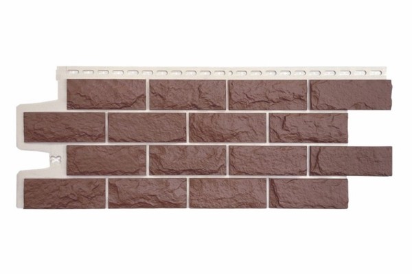 Фасадные панели Grand Line Колотый Камень Корица, Шов белый купить в Симферополe