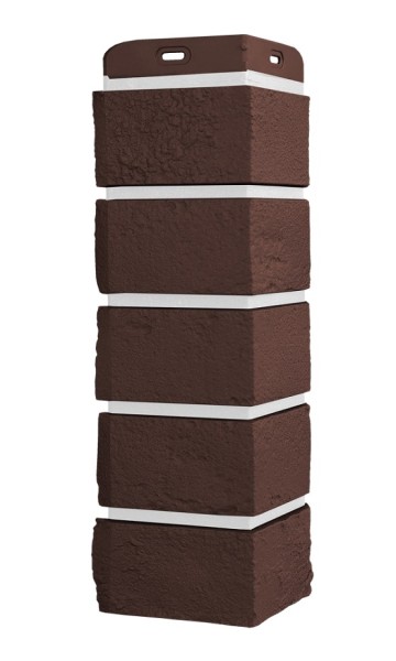 Угол Grand Line состаренный кирпич Элит каштан, ШОВ белай купить в Симферополe