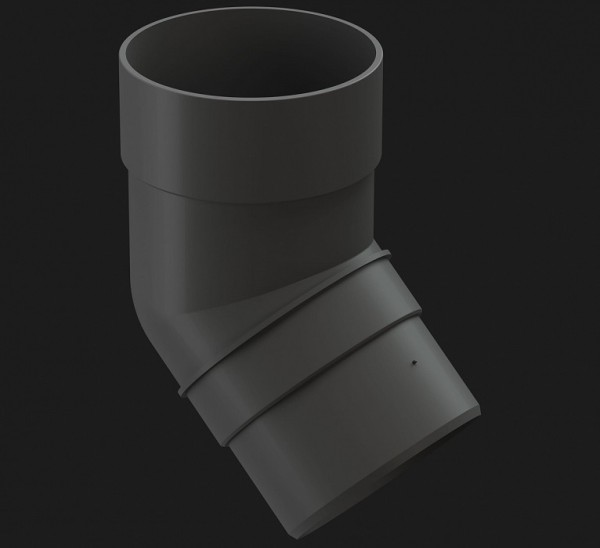 Колено 45˚ Docke Premium ПВХ - Графит купить в Симферополe