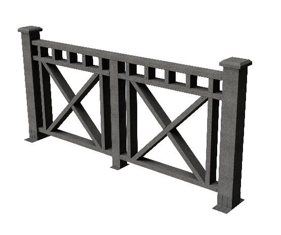 Ограждения декоративное ДПК GRINDERDECO Виктория серый базальт купить в Симферополe