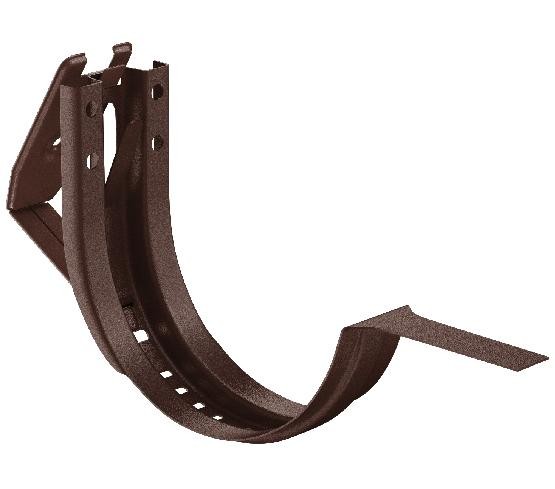 Водосток Aquasistem, Система 150/100 - Крюк крепления желоба короткий регулируемый RAL 8017 Коричневый matt купить в Симферополe