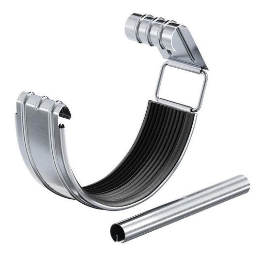 Водосток Aquasistem, Система 125x90 - Соединитель желоба с уплотнителем оцинковка купить в Симферополe