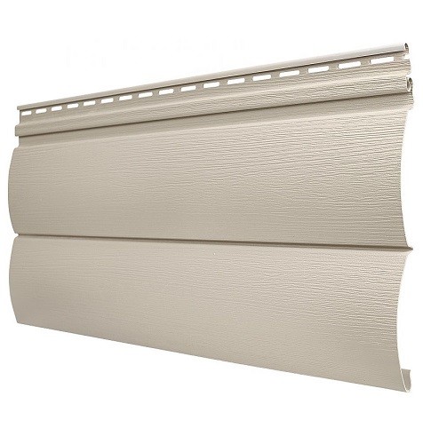 Виниловый сайдинг Tecos - Оцилиндрованный брус двойной (под бревно), Бежевый купить в Симферополe