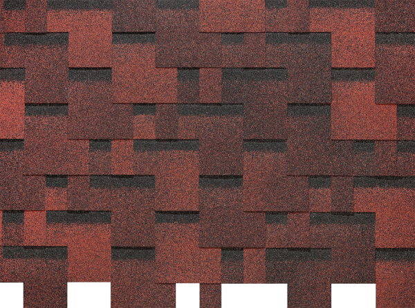 Гибкая черепица EURASIA Docke, Коллекция Лабиринт Красный купить в Симферополe