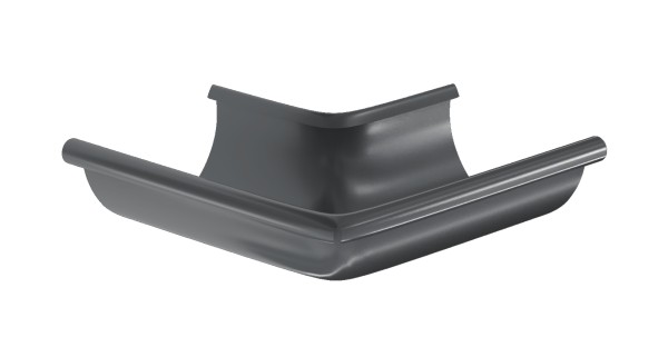 Водосток Aquasistem, система 125x90 - Угол желоба, наружный 90° RR 23 Маренго купить в Симферополe