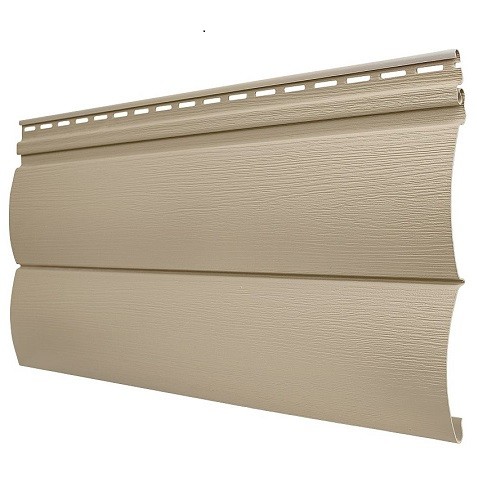 Виниловый сайдинг Tecos - Оцилиндрованный брус двойной (под бревно), Кофе с молоком купить в Симферополe