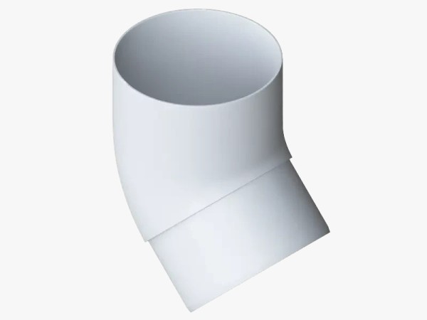 Водосток Альта-Профиль ПВХ – Колено 45 (белый) купить в Симферополe