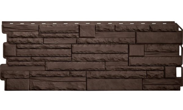 Фасадная панель Альта-Профиль Скалистый камень ЭКО Коричневый купить в Симферополe